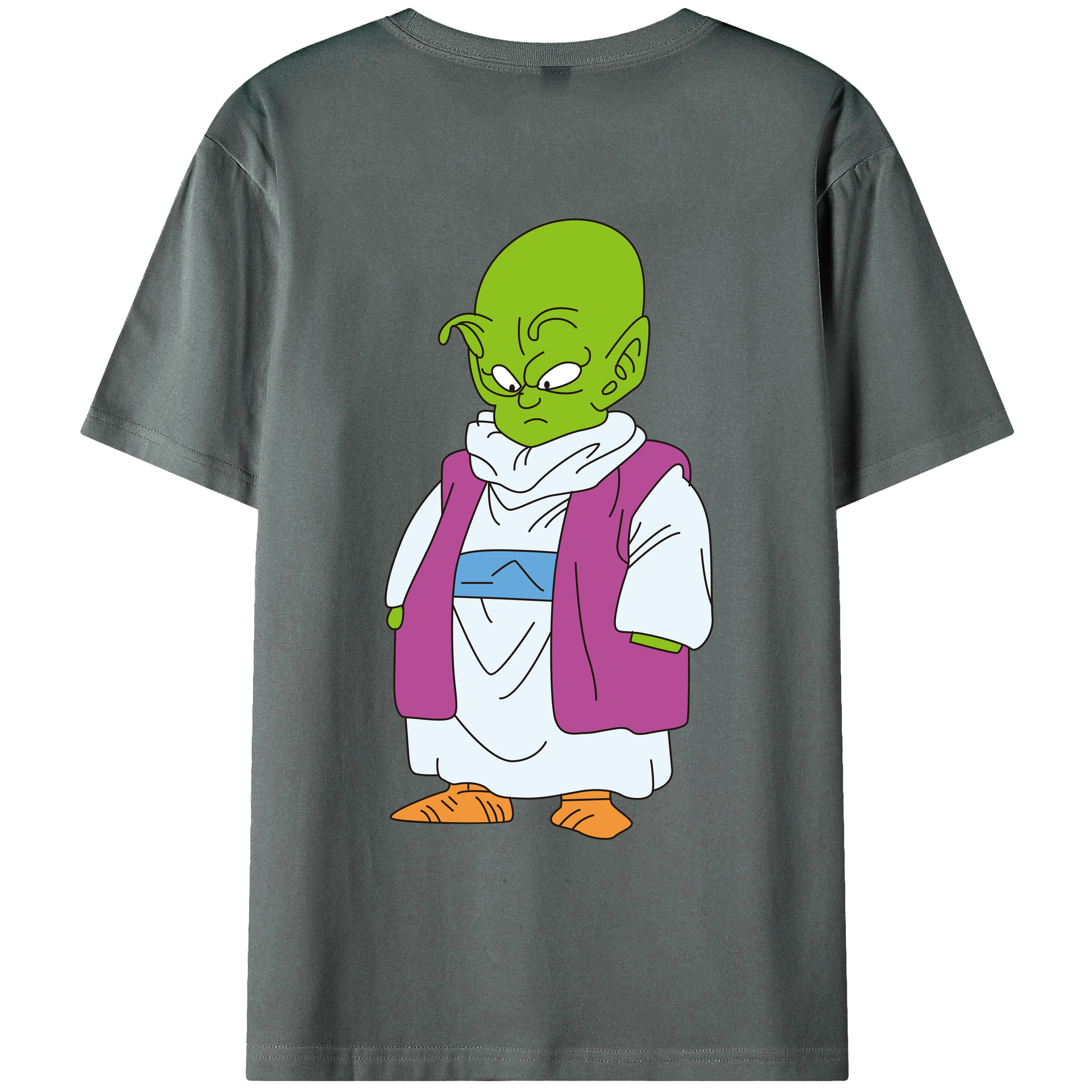 （画像用） ドラゴンボール ピッコロ DRAGON BALL Piccolo 綿100％ メンズ半袖Tシャツ（バックプリント） 通気性
